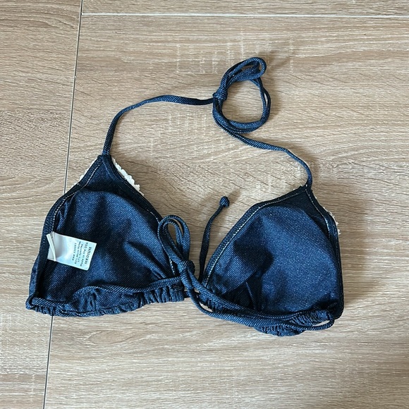 L Space denim print bikini top - Picture 3 of 4